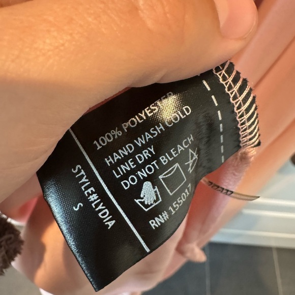 NWT Baltic Born Blush Pink Lydia VNeck Long Sleeve Maxi Dress Women Size Small - Picture 9 of 9